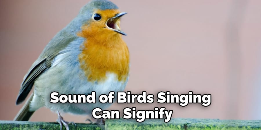 Sound of Birds Singing Can Signify