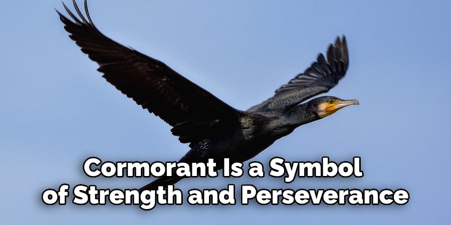 cormorant is also a symbol of strength and perseverance
