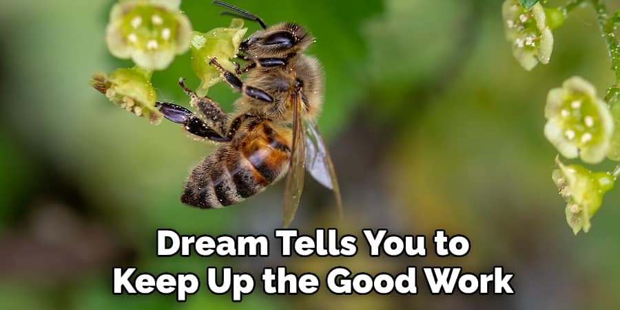 Dream Tells You to Keep Up the Good Work