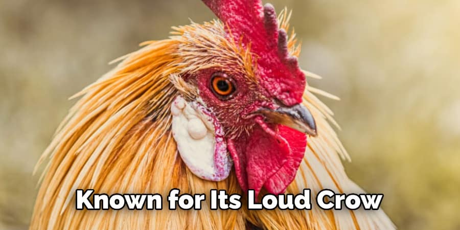 Known for Its Loud Crow