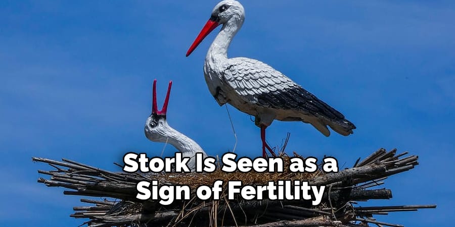 Stork Is Seen as a Sign of Fertility