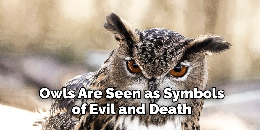 Owls Are Seen as Symbols  of Evil and Death