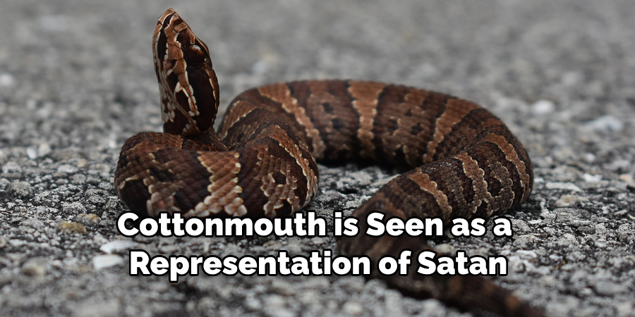 Cottonmouth is Seen as a  Representation of Satan
