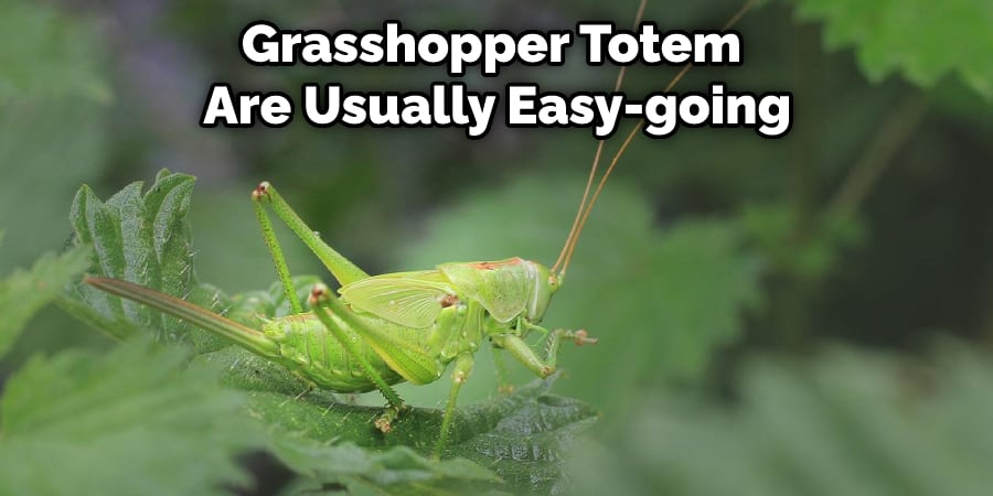 Grasshopper Totem  Are Usually Easy-going