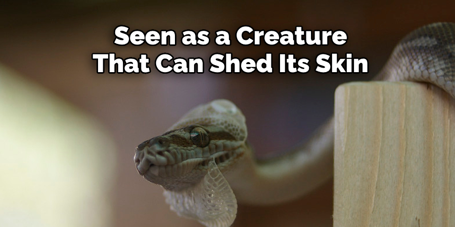 Seen as a Creature  That Can Shed Its Skin