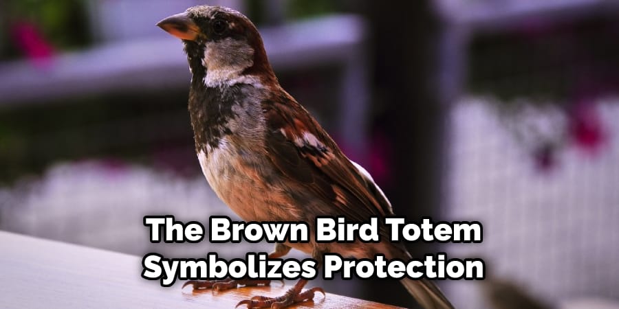 The Brown Bird Totem  Symbolizes Protection