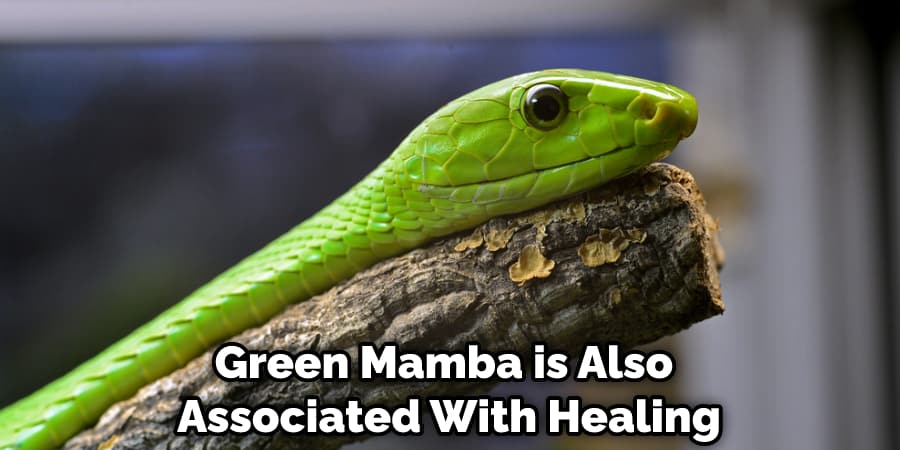 Green Mamba is Also Associated With Healing