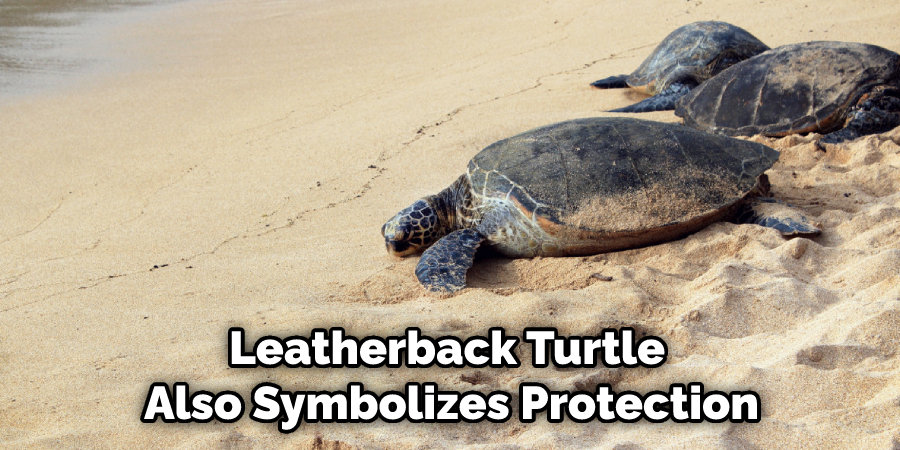 Leatherback Turtle Also Symbolizes Protection