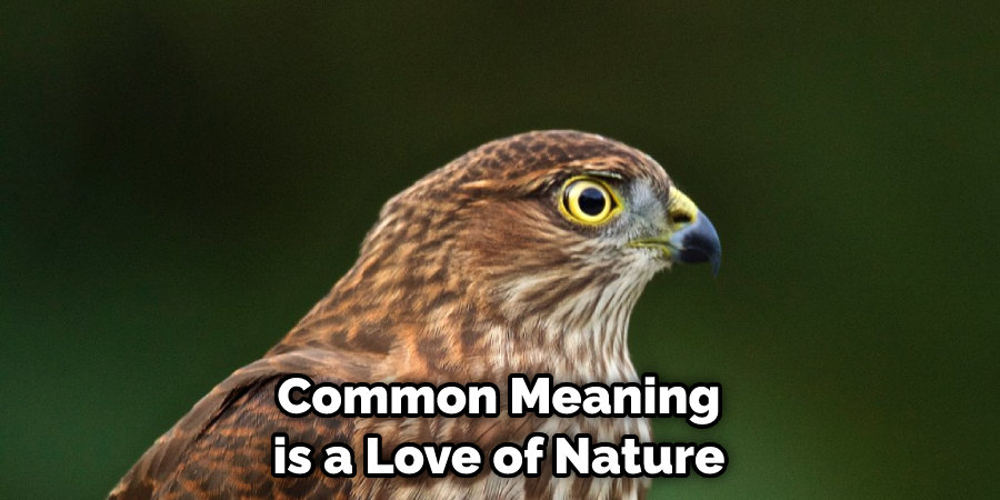 Common Meaning is a Love of Nature